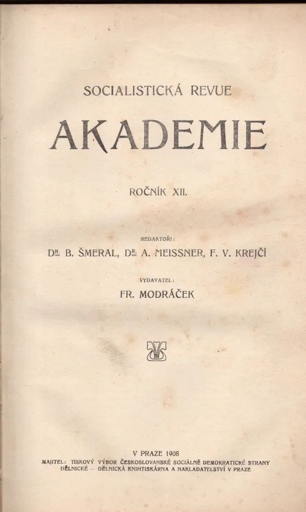 Akademie 1908 r. 12 - komplet