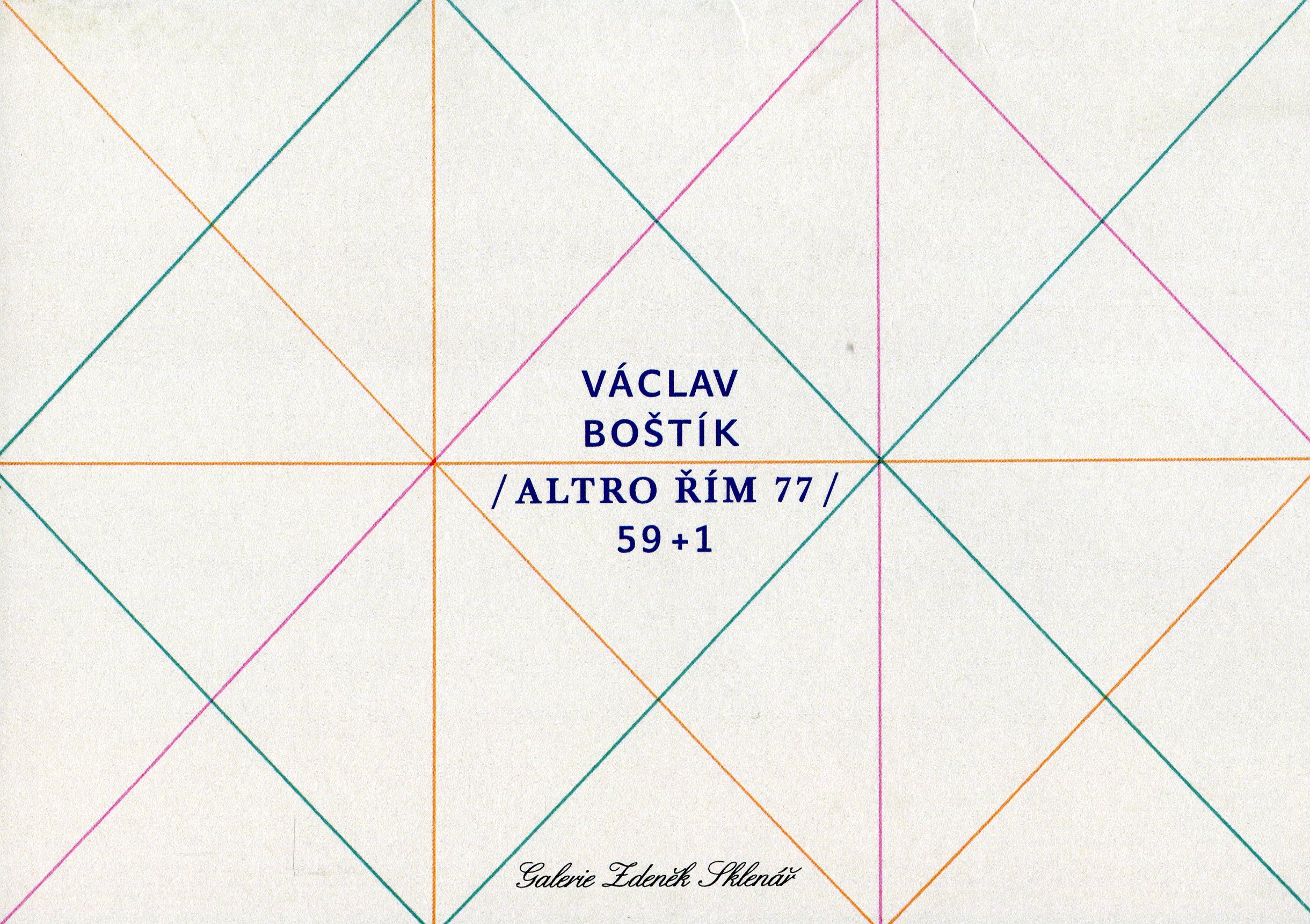 Václav Boštík: Altro Řím 77