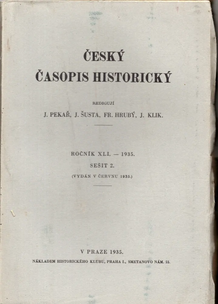 Český časopis historický 1935 r. 41 - komplet