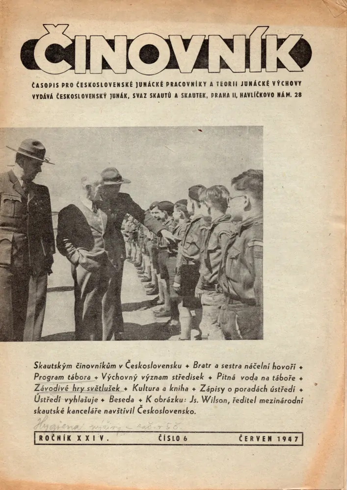 Činovník 1947 r. 24 - komplet