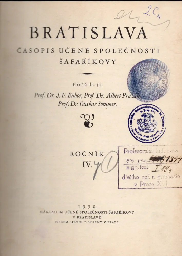 Bratislava 1930 r. 4 - komplet