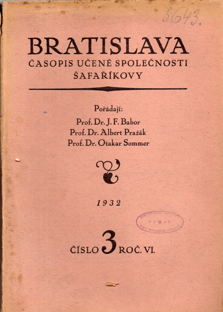Bratislava 1932 r. 6 - komplet