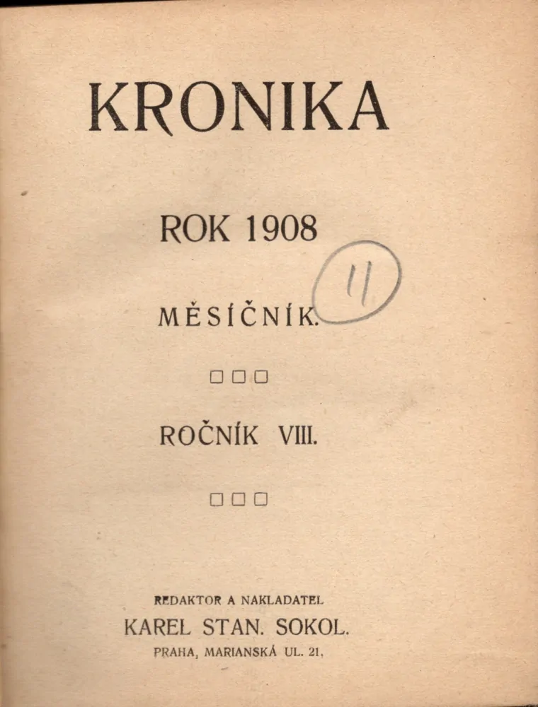 Kronika 1908 r. 8 - komplet