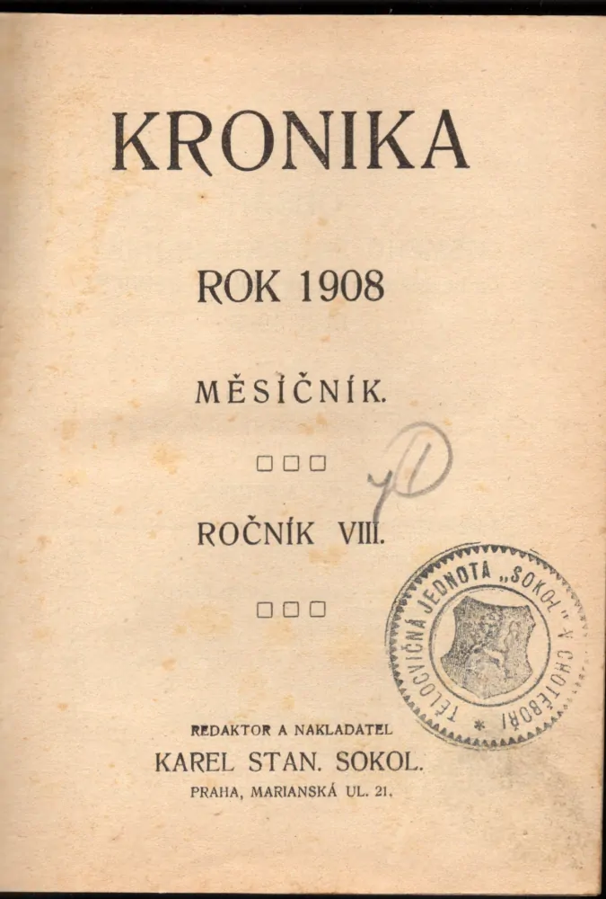 Kronika 1908 r. 8 - komplet