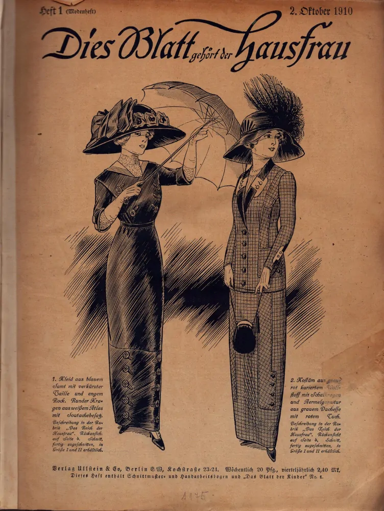 Dies Blatt gehört der Hausfrau 1910 r. 24 - komplet