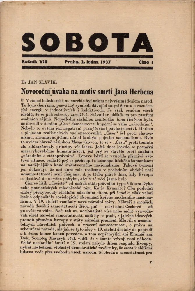 Sobota 1937 r. 8