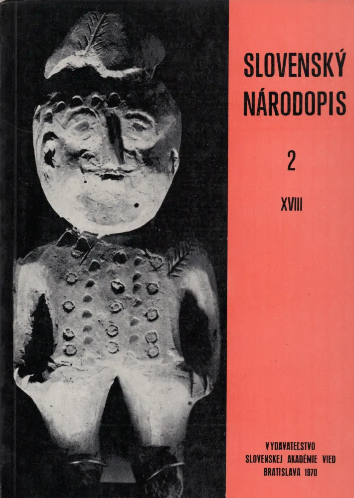 Slovenský národopis 1970 r. 18 - komplet