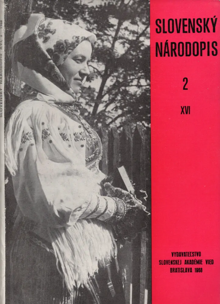 Slovenský národopis 1968 r. 16 - komplet
