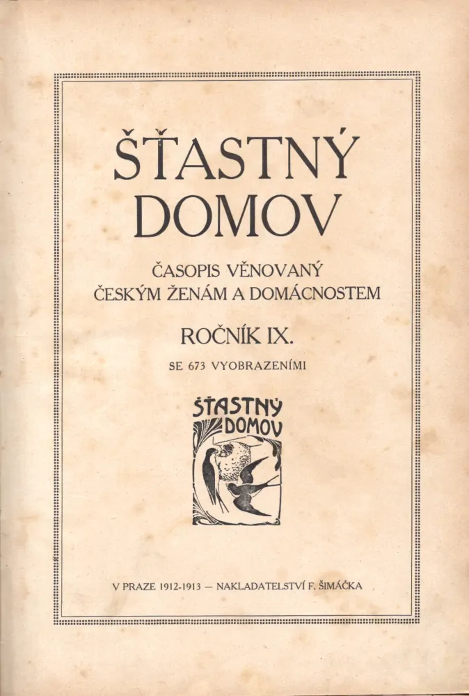 Šťastný domov 1912-13 r. 9 - komplet