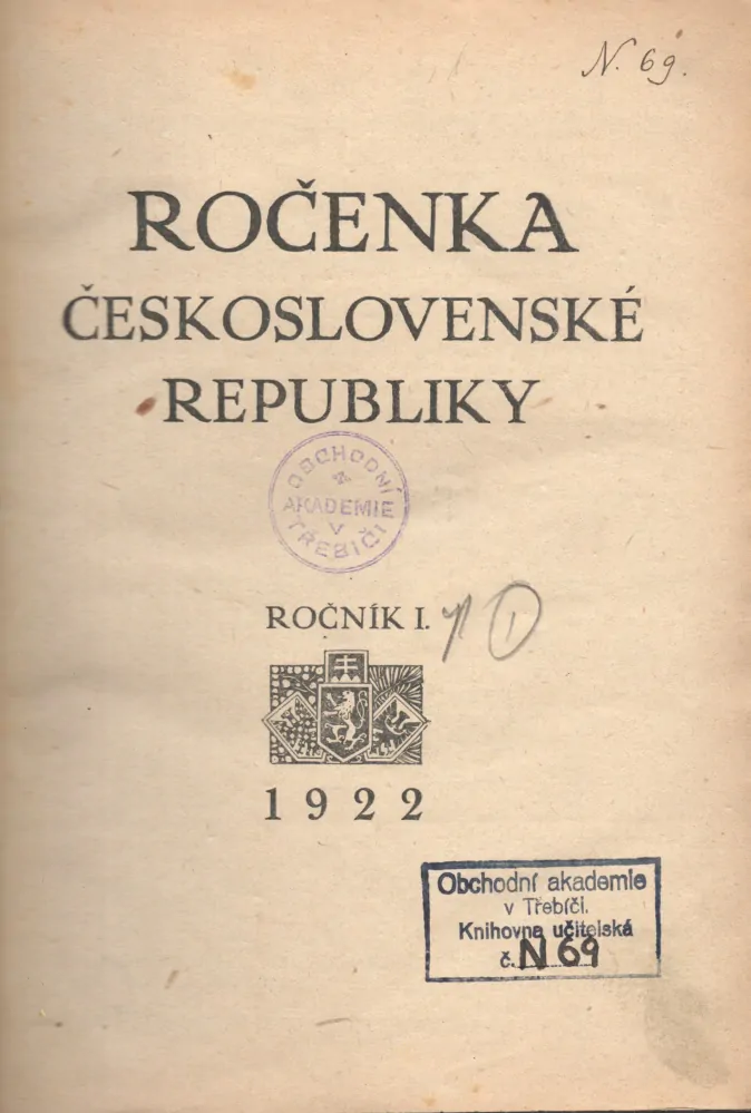 Ročenka Československé republiky 1922