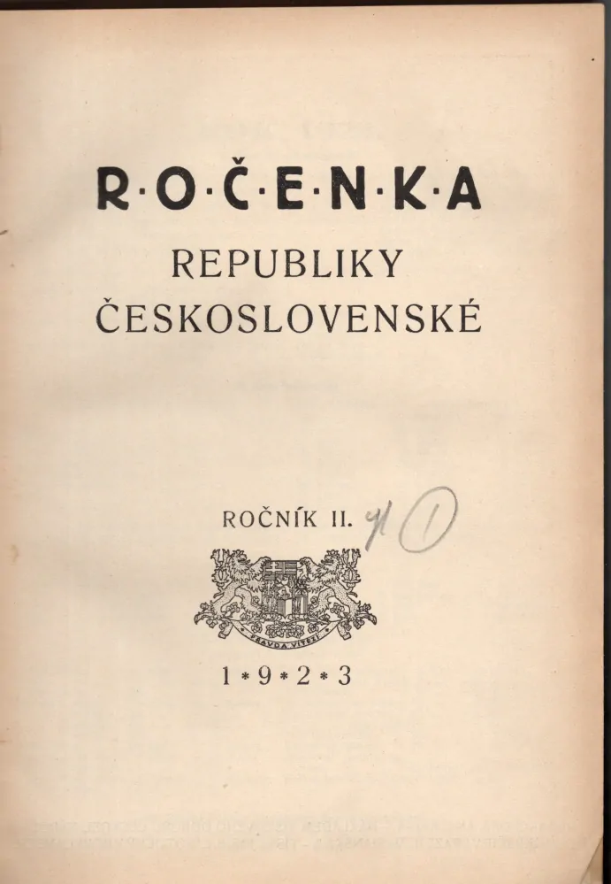 Ročenka Československé republiky 1923