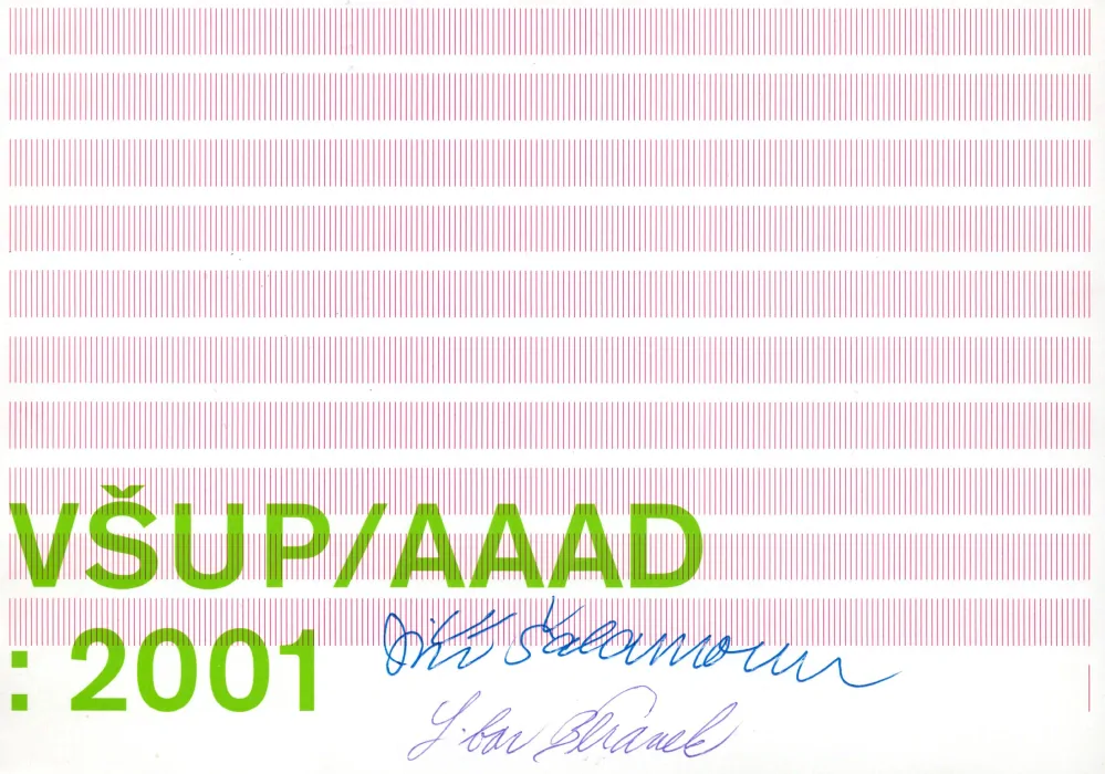 VŠUP /AAAD : 2001 (podpis)
