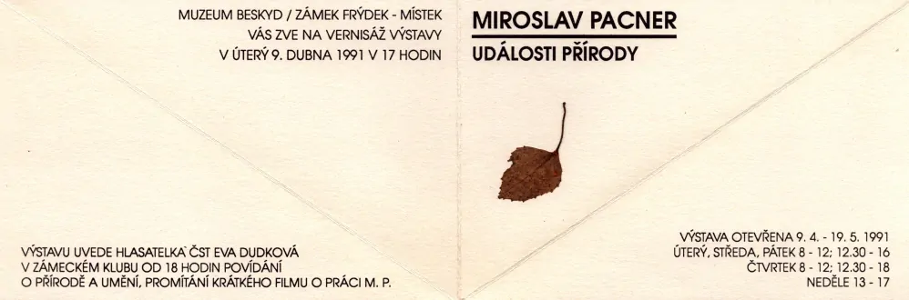 Miroslav Pacner: Události přírody (podpis)
