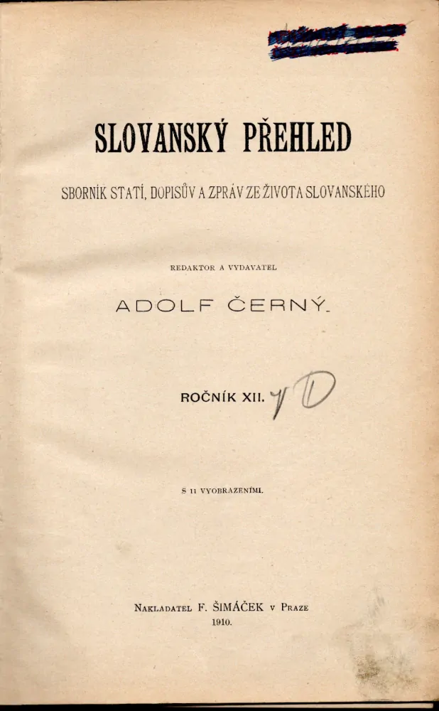 Slovanský přehled 1910 r. 12 - komplet