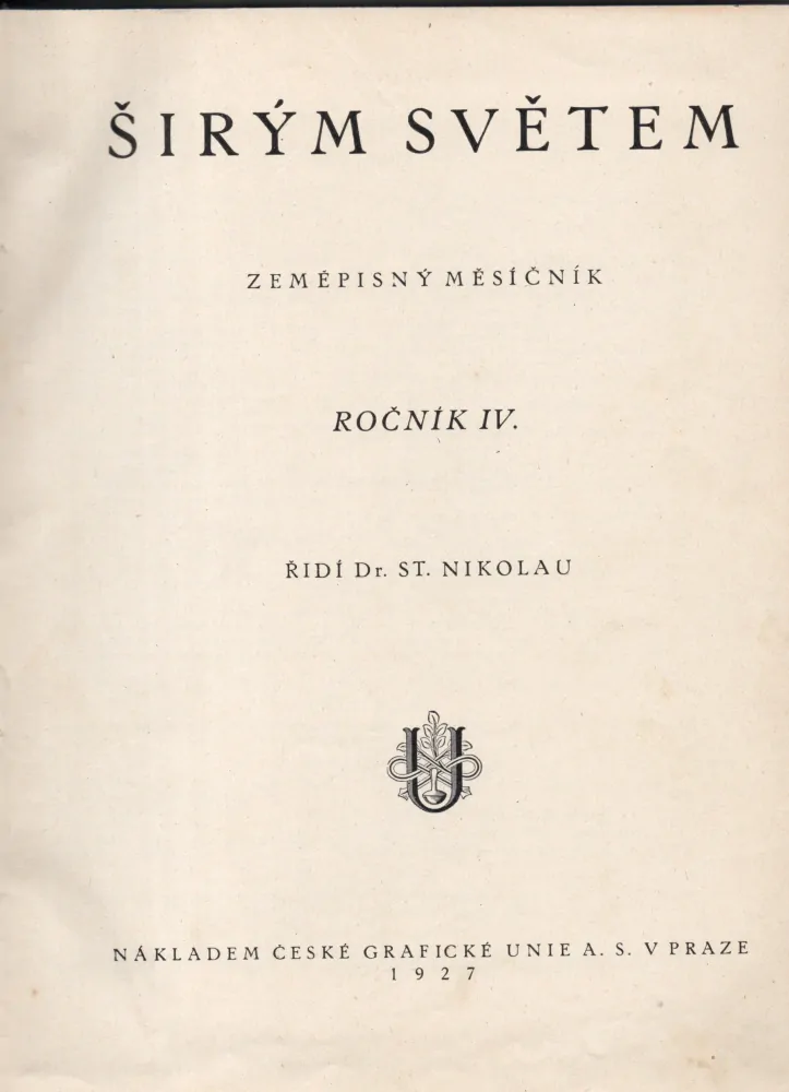 Širým světem 1926-27 r. 4 - komplet
