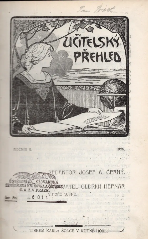 Učitelský přehled 1906 r. 2 - komplet