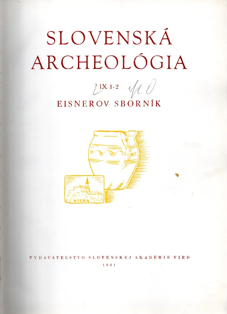 Slovenská archeológia 1961 r. 9 - komplet