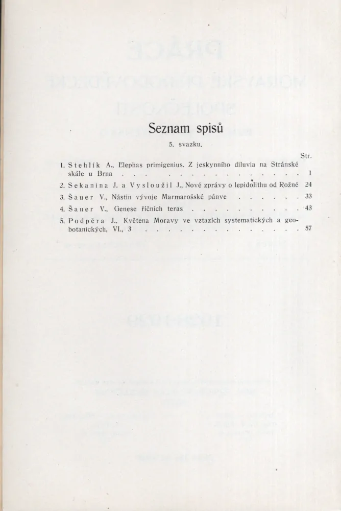 Práce Moravské přírodovědecké společnosti