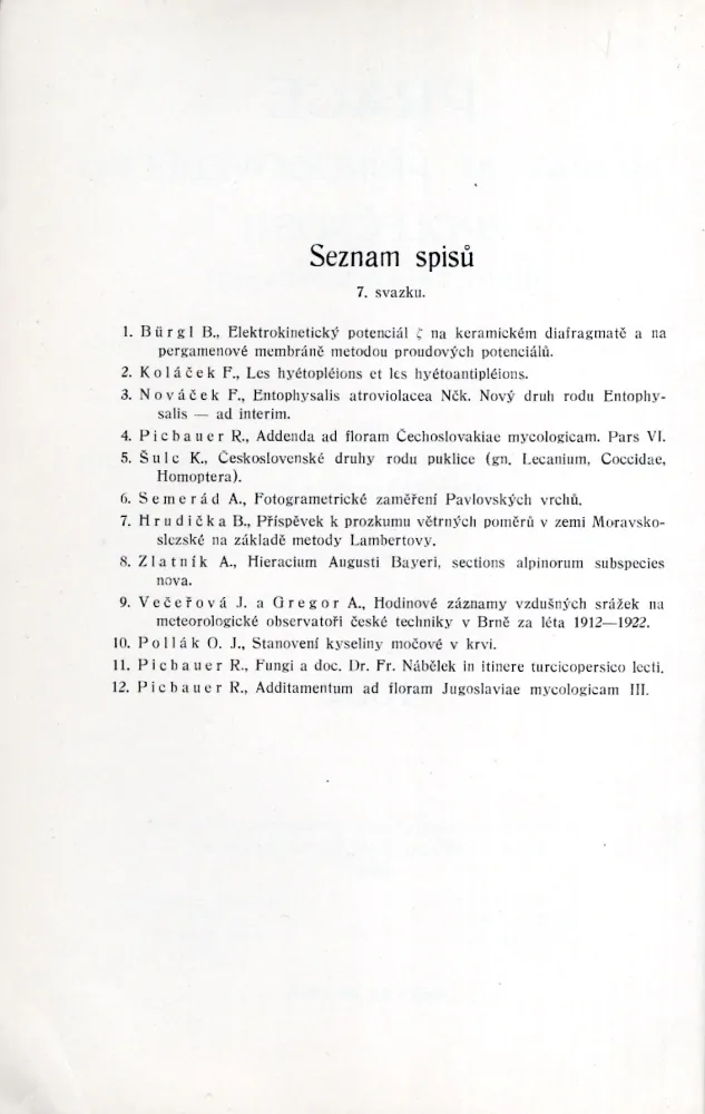 Práce Moravské přírodovědecké společnosti