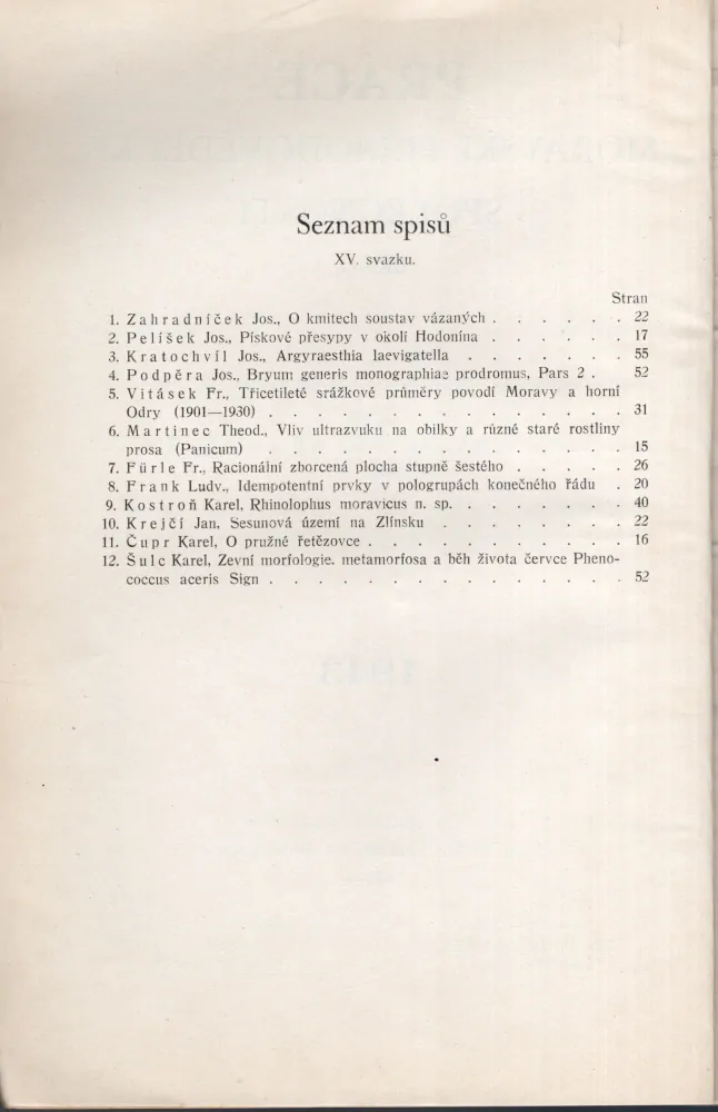Práce Moravské přírodovědecké společnosti