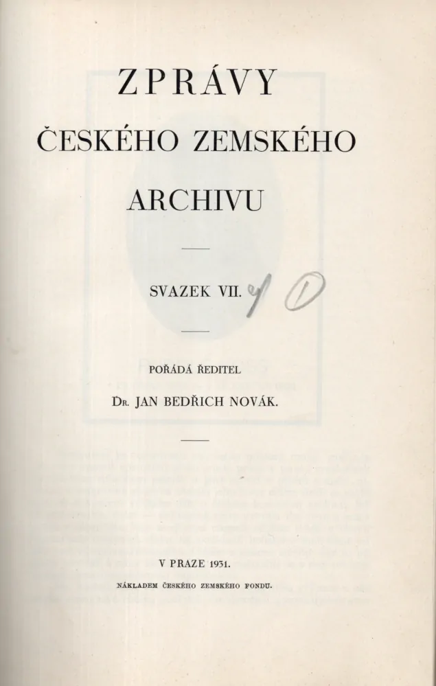 Zprávy Českého Zemského archivu