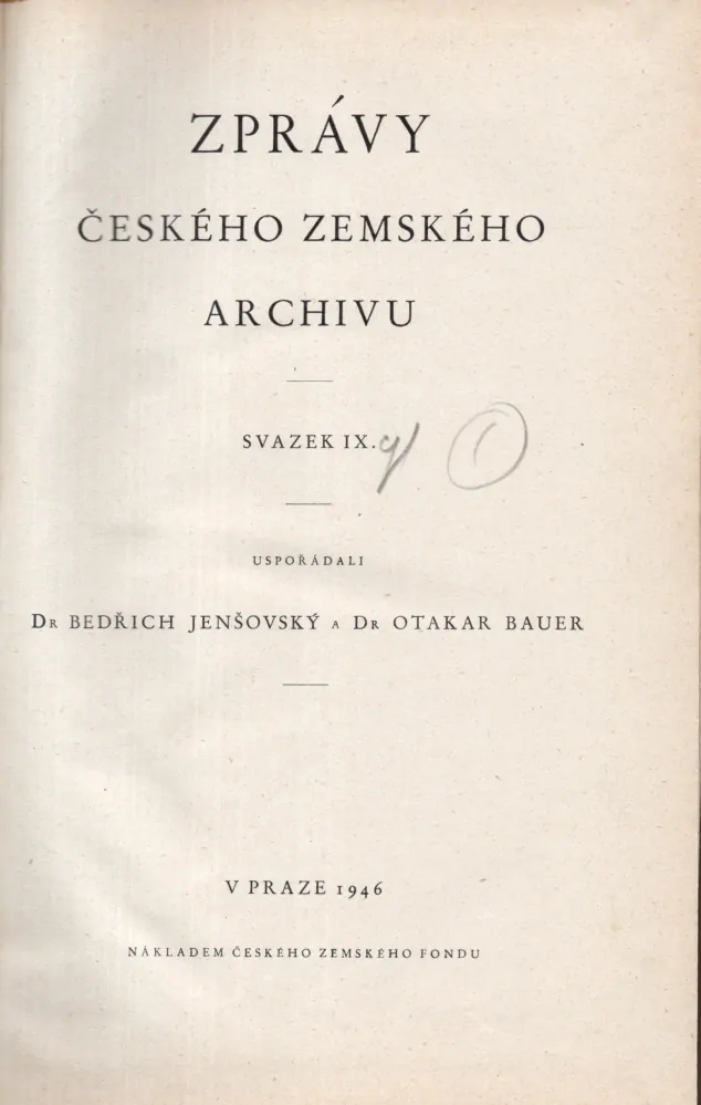 Zprávy Českého Zemského archivu