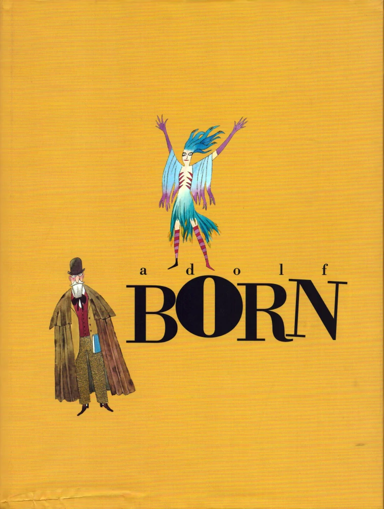Adolf Born (podpis + kresba)