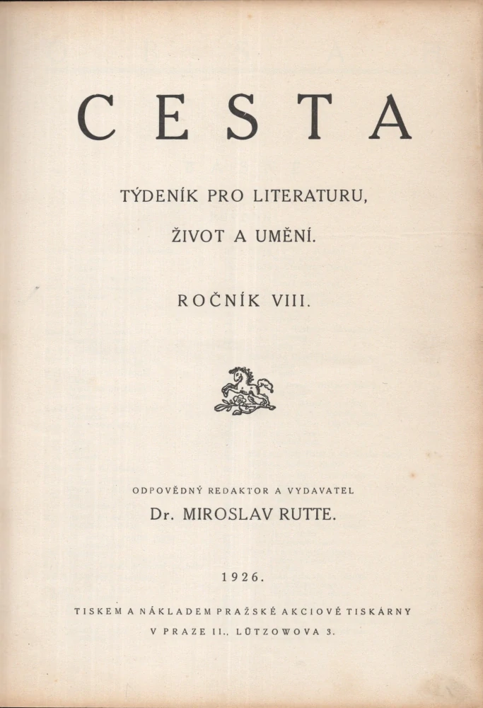 Cesta 1926 r. 8. - komplet