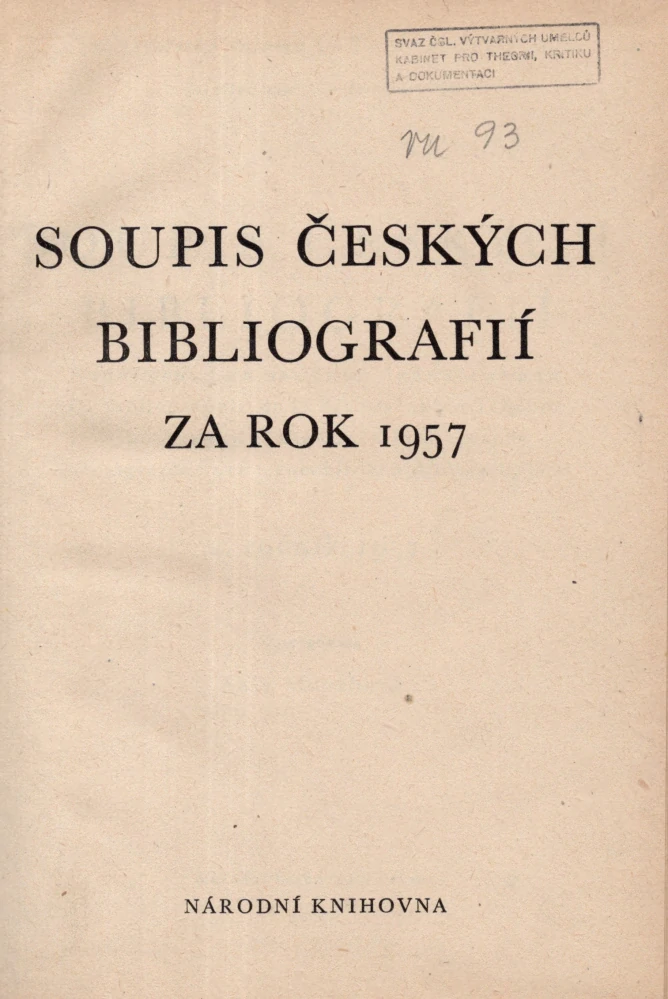 Soupis české bibliografie 