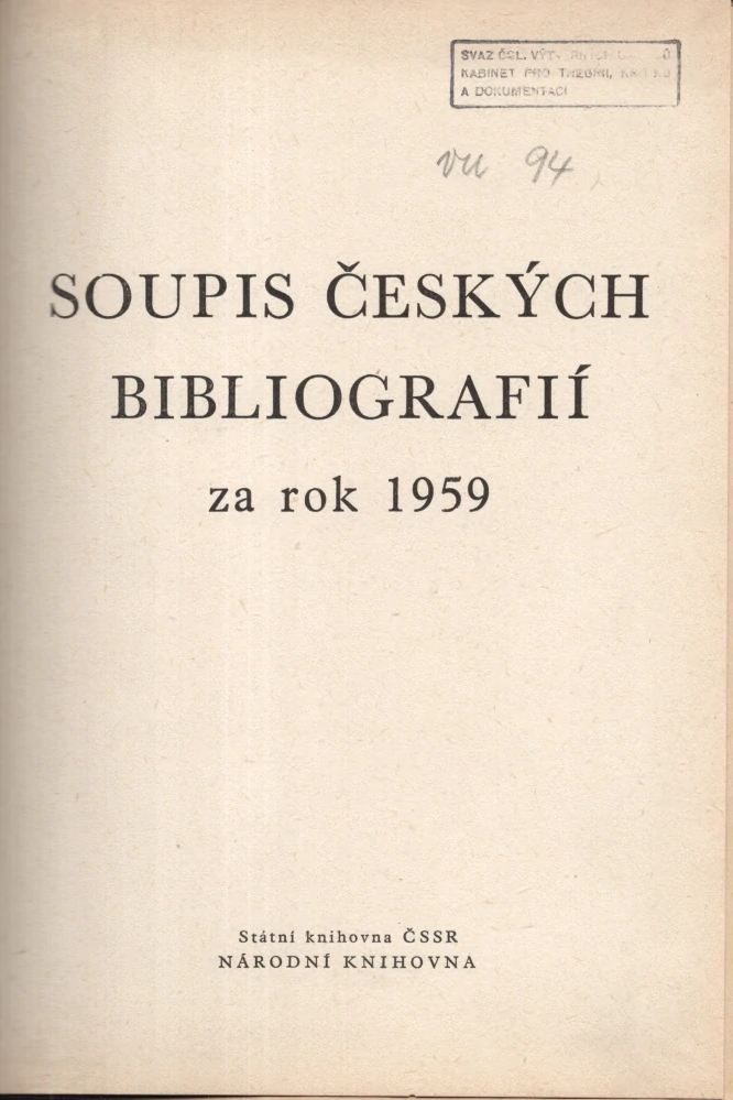 Soupis české bibliografie 