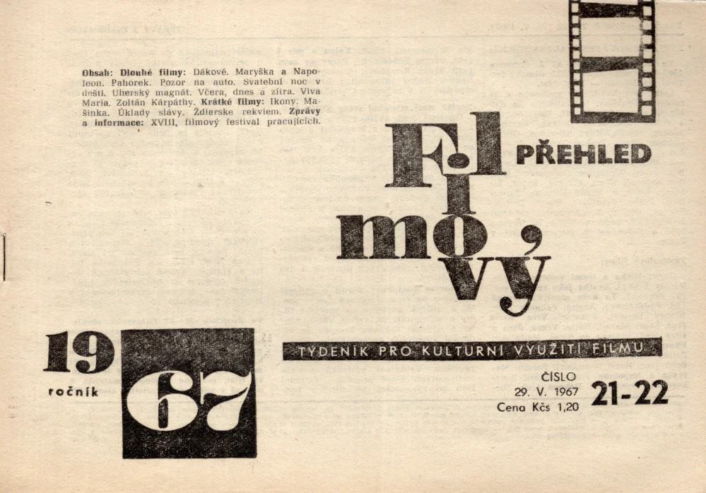 Filmový přehled r. 1967 - komplet