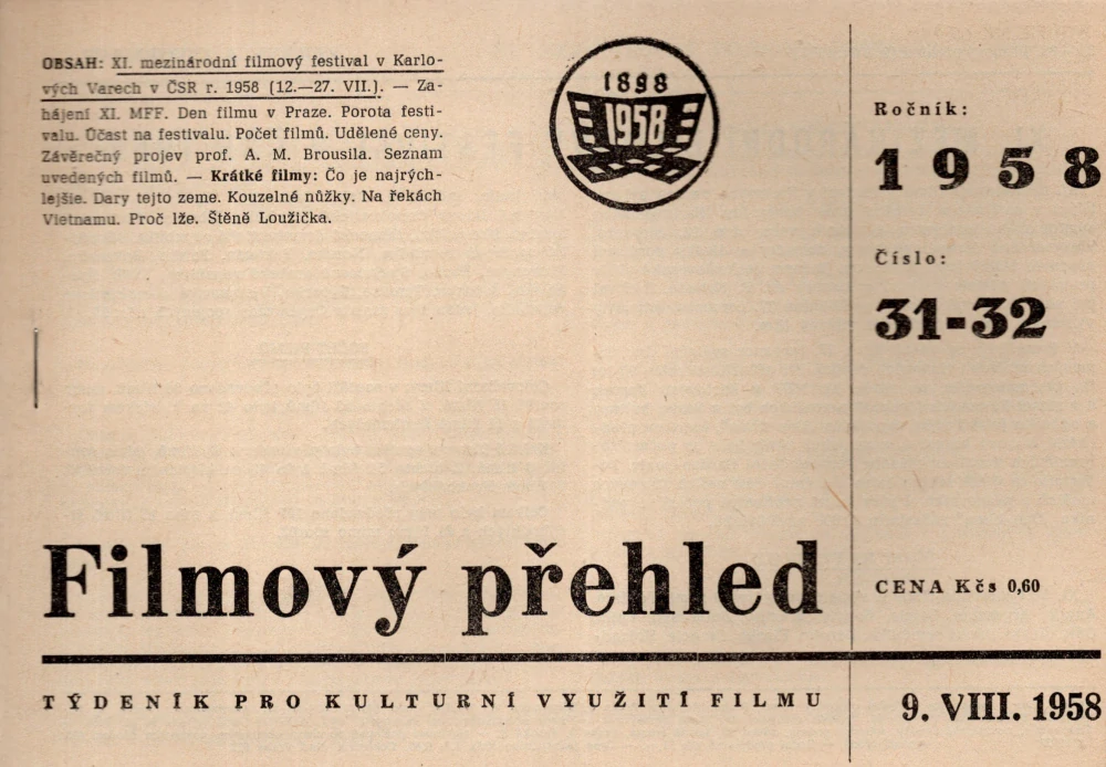 Filmový přehled r. 1958