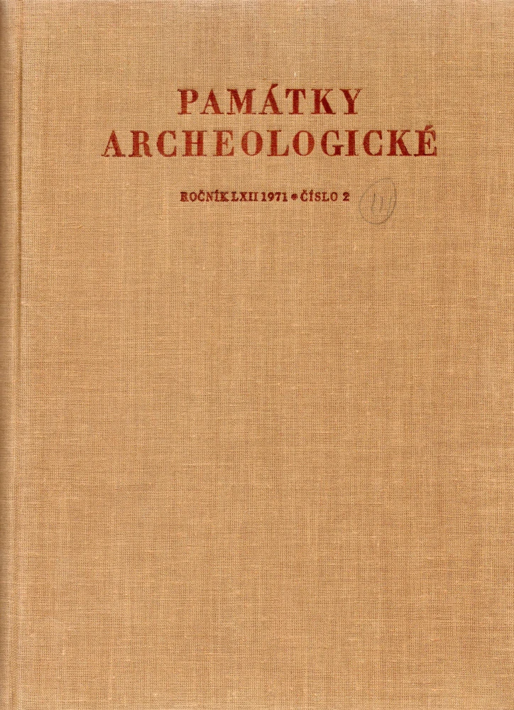 Památky archeologické 1971 r. 62 - komplet