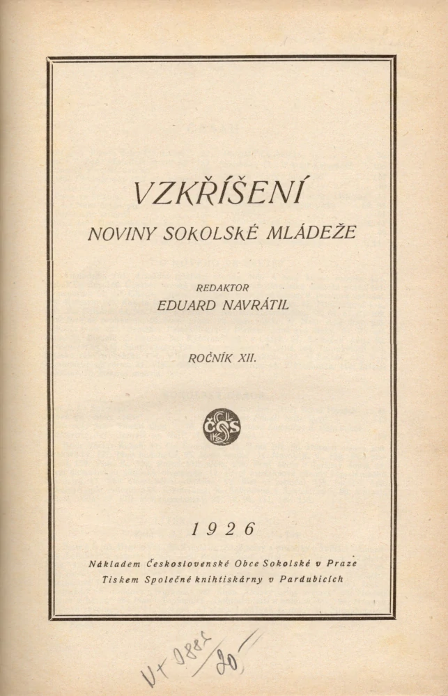 Vzkříšení r. 12 1926 - komplet