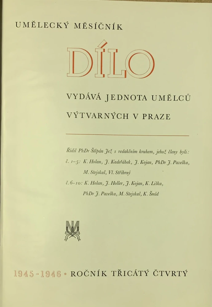 Dílo r. 34 1945-1946 - komplet