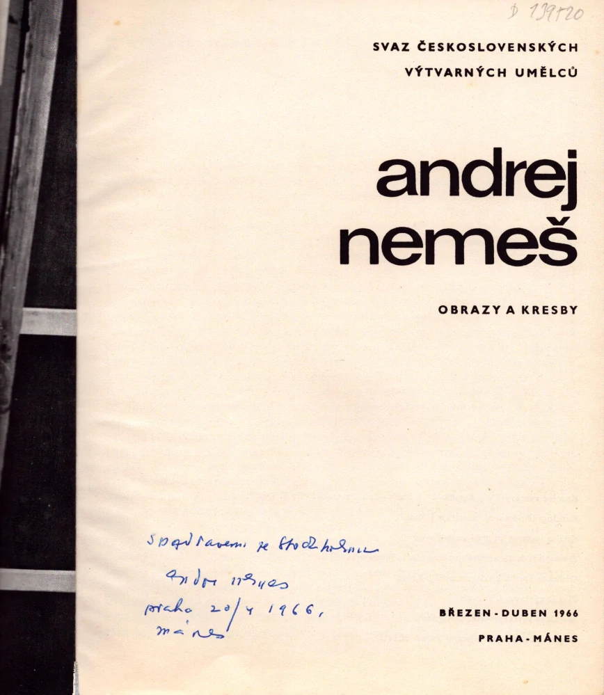 Andrej Nemeš: Obrazy a kresby (podpis)