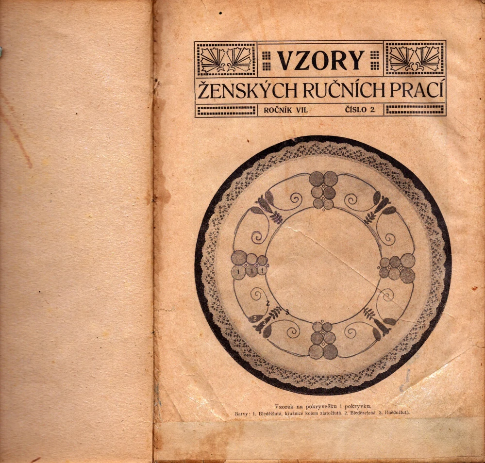 Vzory ženských ručních prací, příloha "České dívky"