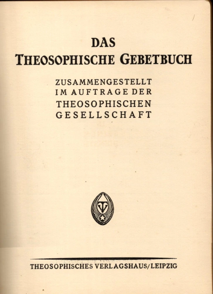 Das Theosophische Gebetbuch