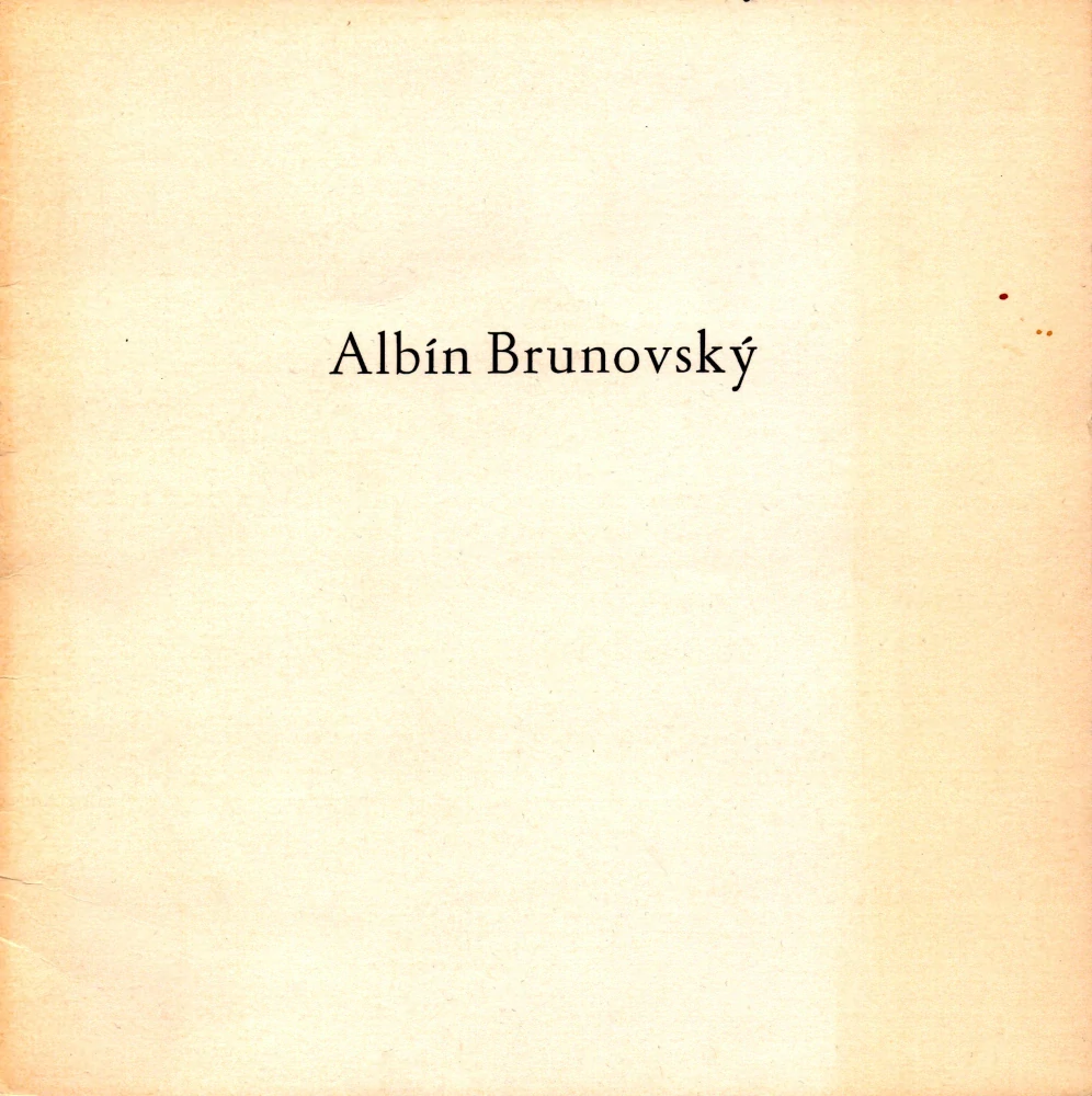 Albín Brunovský: Grafické dílo (podpis)