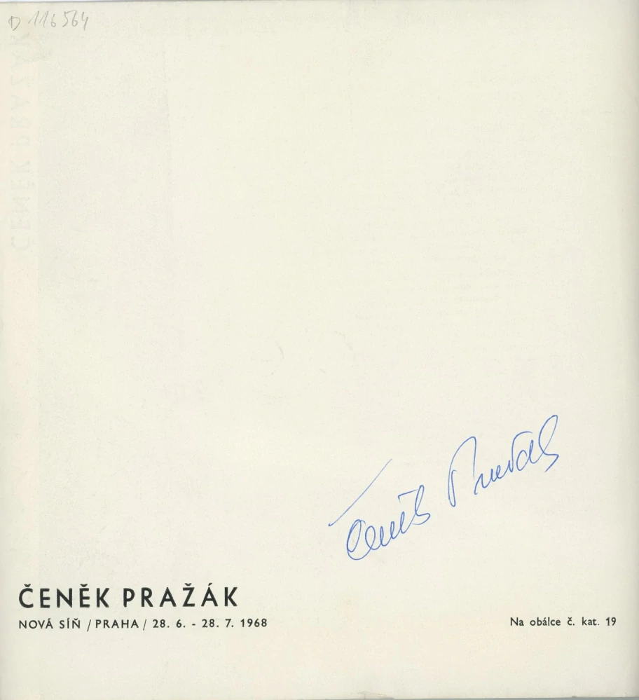 Čeněk Pražák (podpis)