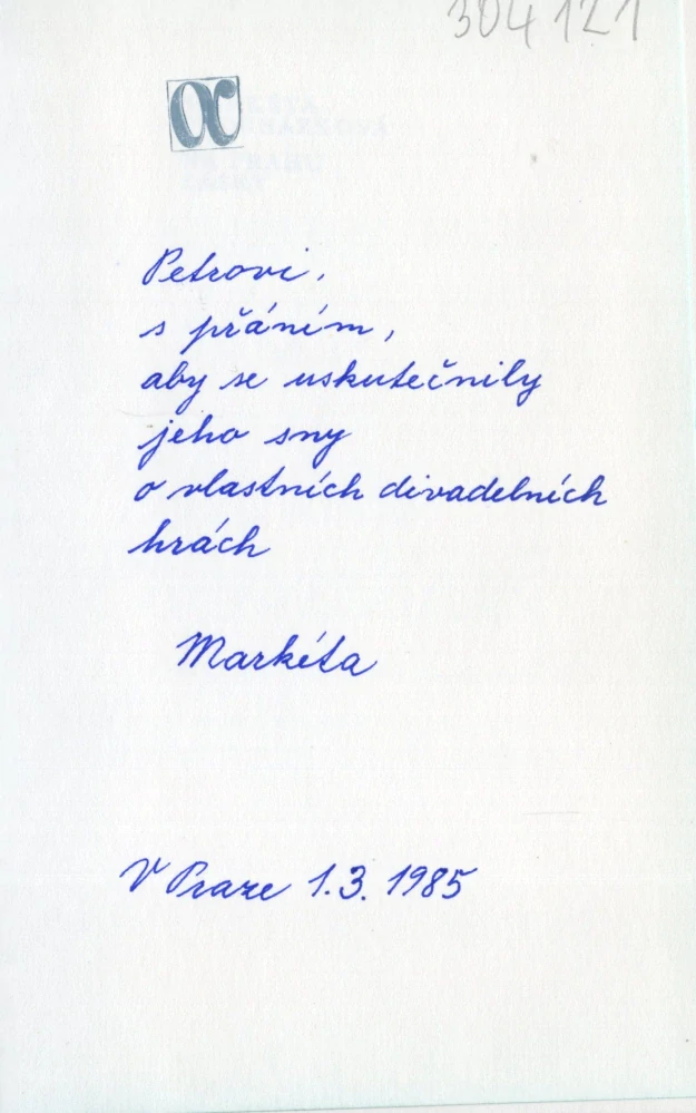 Procházková, Markéta - Na prahu lásky (podpis)