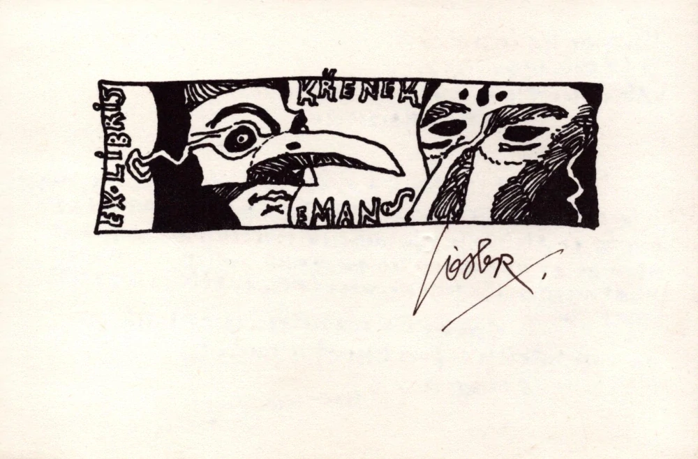 Liesler, Josef - Ex libris prof. Jiří Siblík
