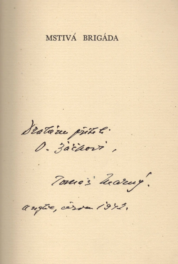 Klátil, František - Mstivá brigáda (podpis)