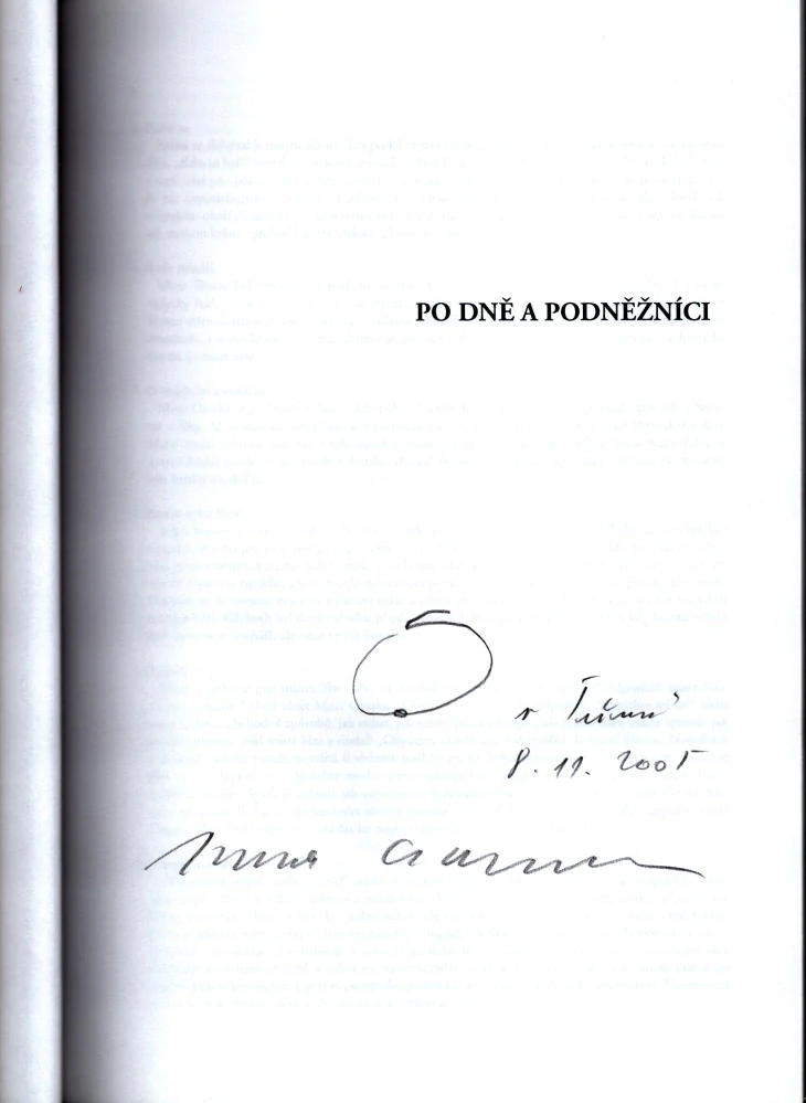 Po Dně a podněžníci (podpis)