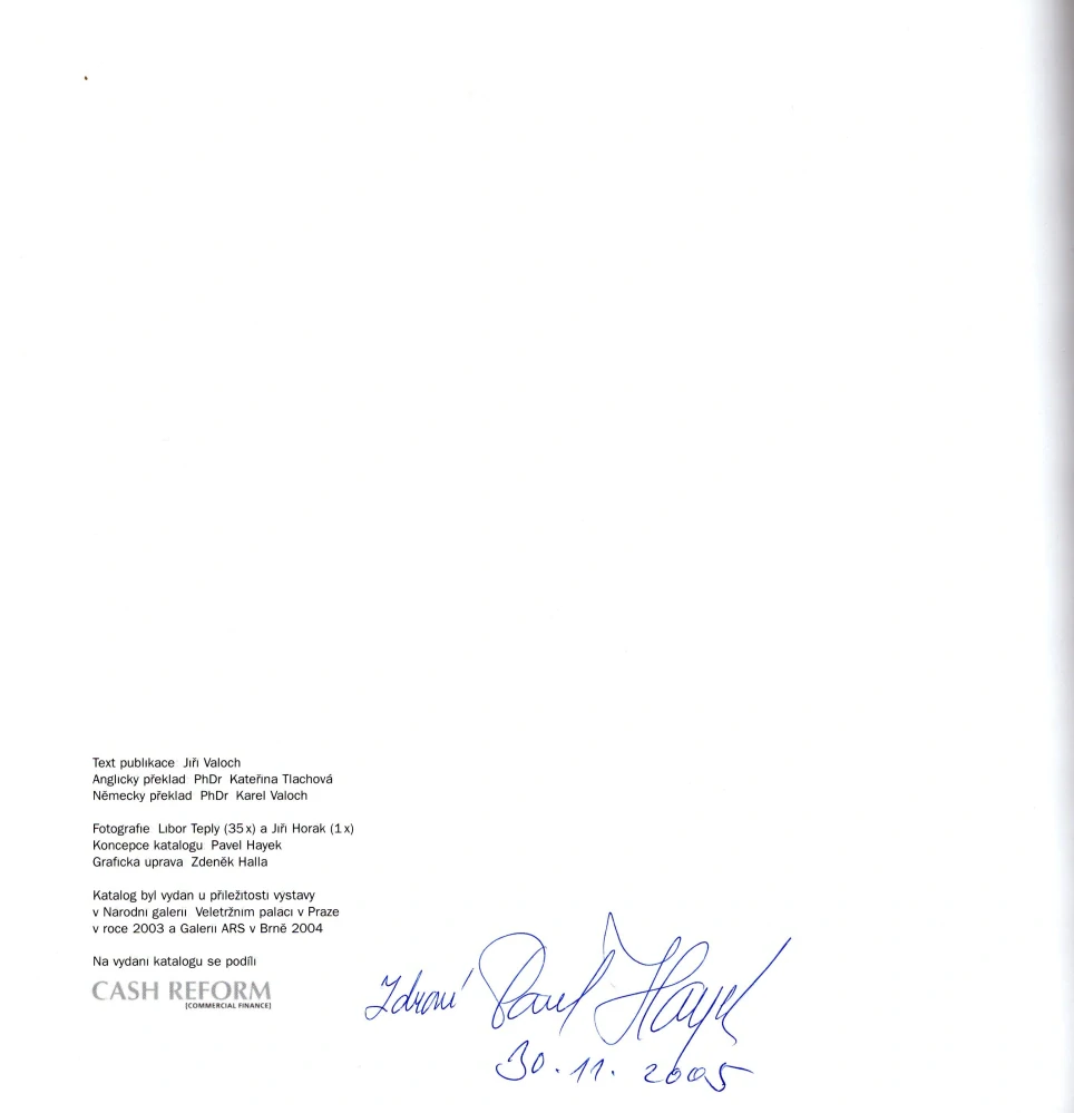 Pavel Hayek: 1990-2003 (podpis)