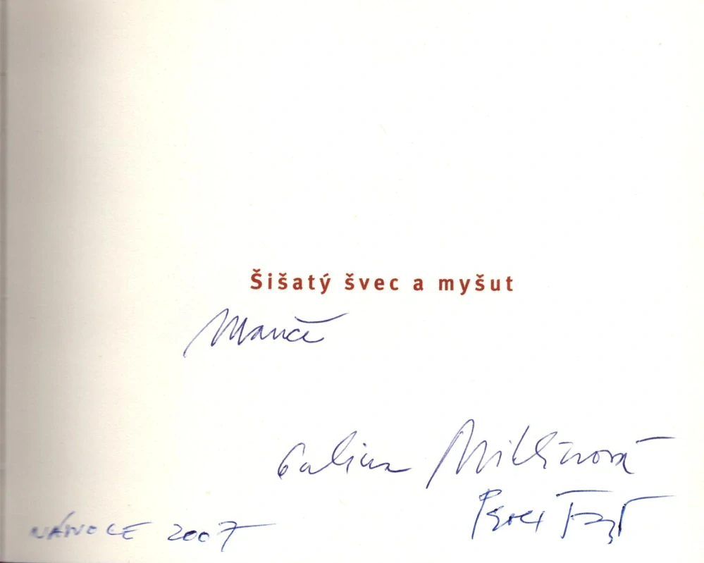 Šrut, Pavel - Šišatý švec a myšut (podpis)