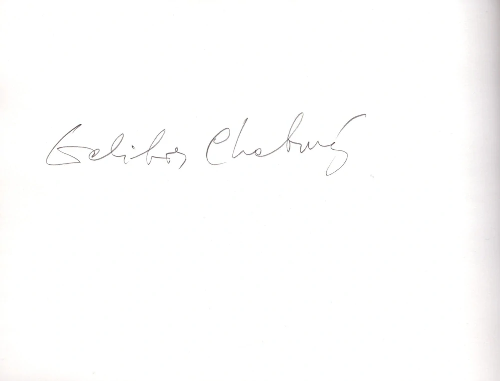 Dalibor Chatrný: Á deux mains 1995-1996 (podpis)