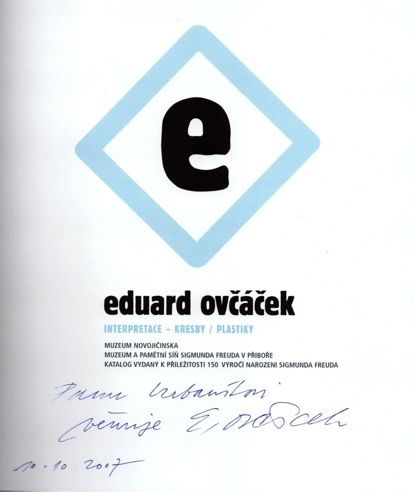 Eduard Ovčáček: Interpretace - kresby / grafiky (podpis)