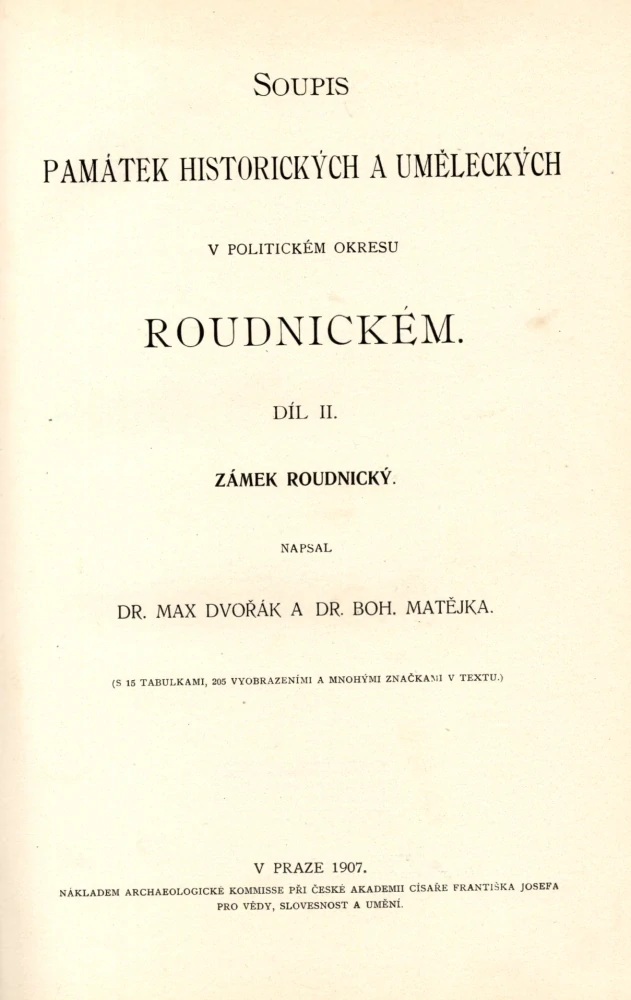 Soupis památek historických a uměleckých v politickém okresu Roudnickém