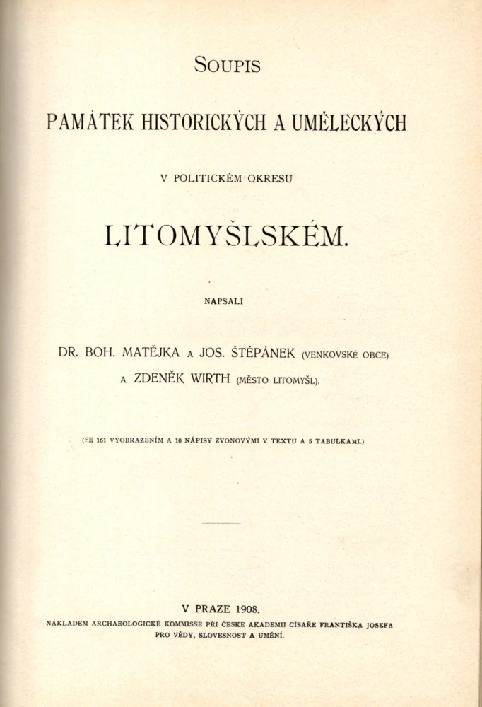Soupis památek historických a uměleckých v politickém okresu Litomyšlském